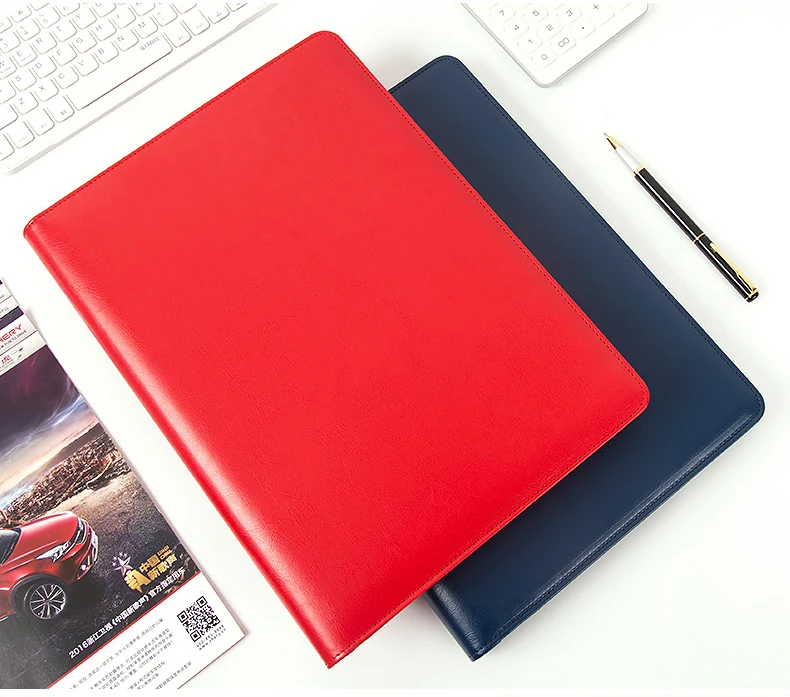 dinheiro bill casos couro do plutônio padfolio com almofada a4 do memorando