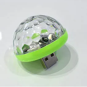 green bottom Автомобильный Стайлинг светодиодный USB атмосферный свет DJ RGB Мини Красочный музыкальный звук лампа USB-C поверхность телефона для фестиваля вечерние караоке - Испускаемый цвет: green bottom