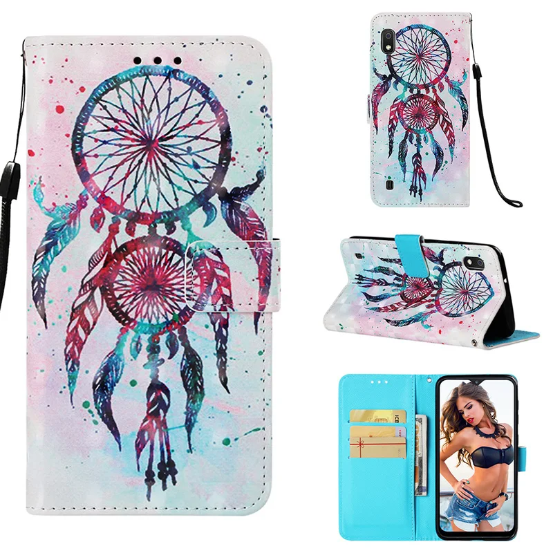 

Patterned PU Leather Soft TPU Flip Wallet Case sfor Samsung Galaxy M10 Case Mobile Phone Bag For Samsung M20 Cover Case