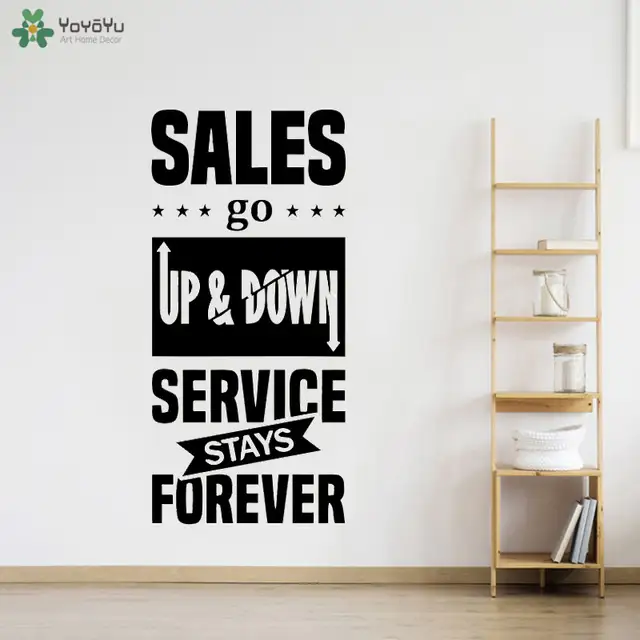 Office Quotes Wall Decal Sales Go Up Idea Teamwork Business Worker