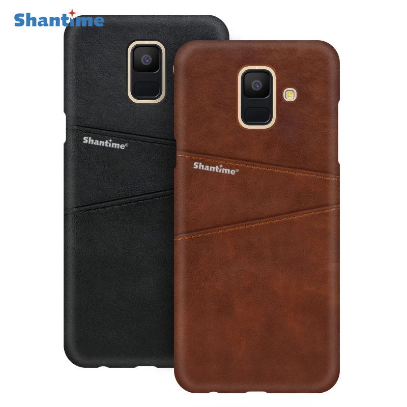For Samsung Galaxy A8 2018 Phone Case Plus J6 Prime Card Slot PU Leather | Мобильные телефоны и аксессуары