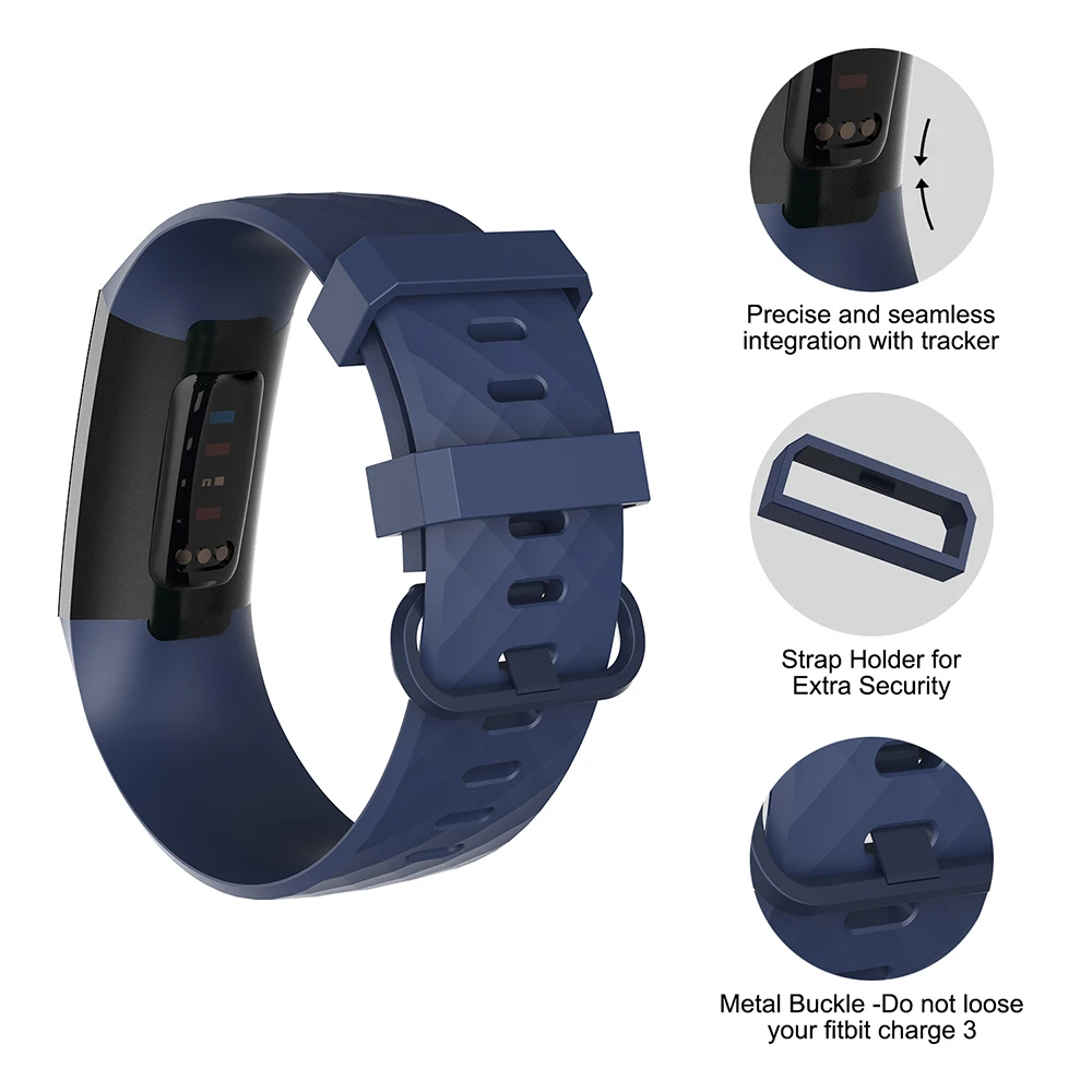  Baaletc Band Replacement For Fitbit Charge 3 Smart Accessories Bracelet Strap For Fitbit Charge 3 B - 32948729546