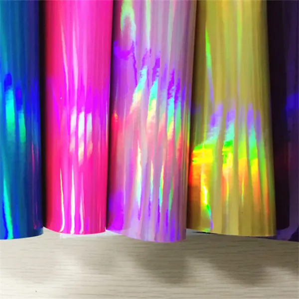 

Free shipping 1pcs/7.6*12inch synthetic hologram solid purple gold pink blue leather fabric for DIY accessories