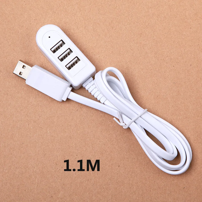 1 M شاحن تمديد خط Hub أكثر من الفاصل جديد نمط 3USB كابل شحن سريع تهمة USB تمديد