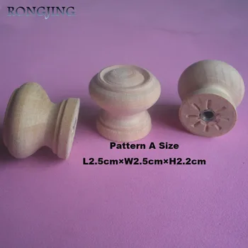 

20pcs Wooden Kitchen Cabinet Drawer Knobs Mushroom Cupboard Handles Closet Cabinet Furniture Solid Wood Bookcase Pulls