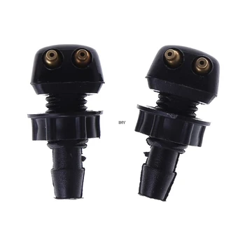 

2 X Auto Car Front Windscreen Universal Washer Wiper Nozzle Water Spray DIY Kits For Volvo For VW Replacement