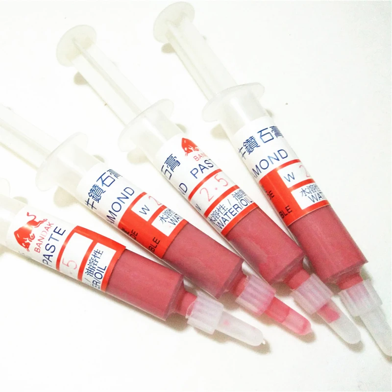 12 Pieces Diamond Abrasive Paste Needle Tube Grinding Polishing Paste