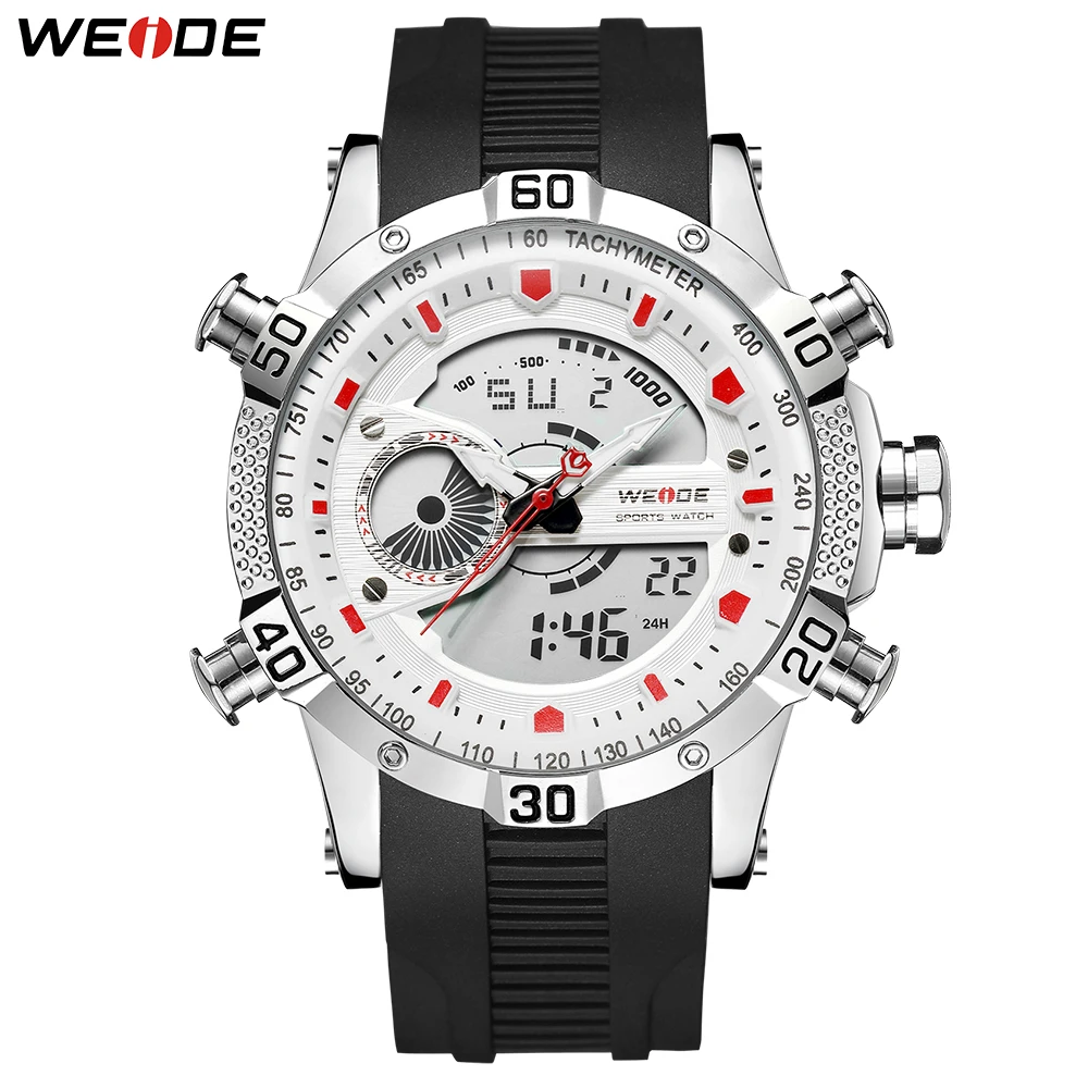

WEIDE Watch Relogio Digital Military Wristwatch Auto Date Quartz Movement Alarm Chronograph Analog Clock Relojes Hombre Watch