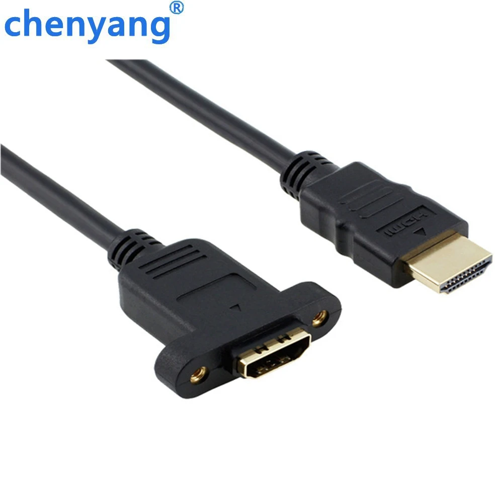 HDMI A 1 4 19pin папа к hdmi Тип Женский удлинитель с винтовым отверстием может