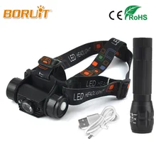 BORUIT 3W Mini IR Sensor Headlight Induction Usb Rechargeable Lantern Headlamp 350 Lumens Flashlight Head Torch