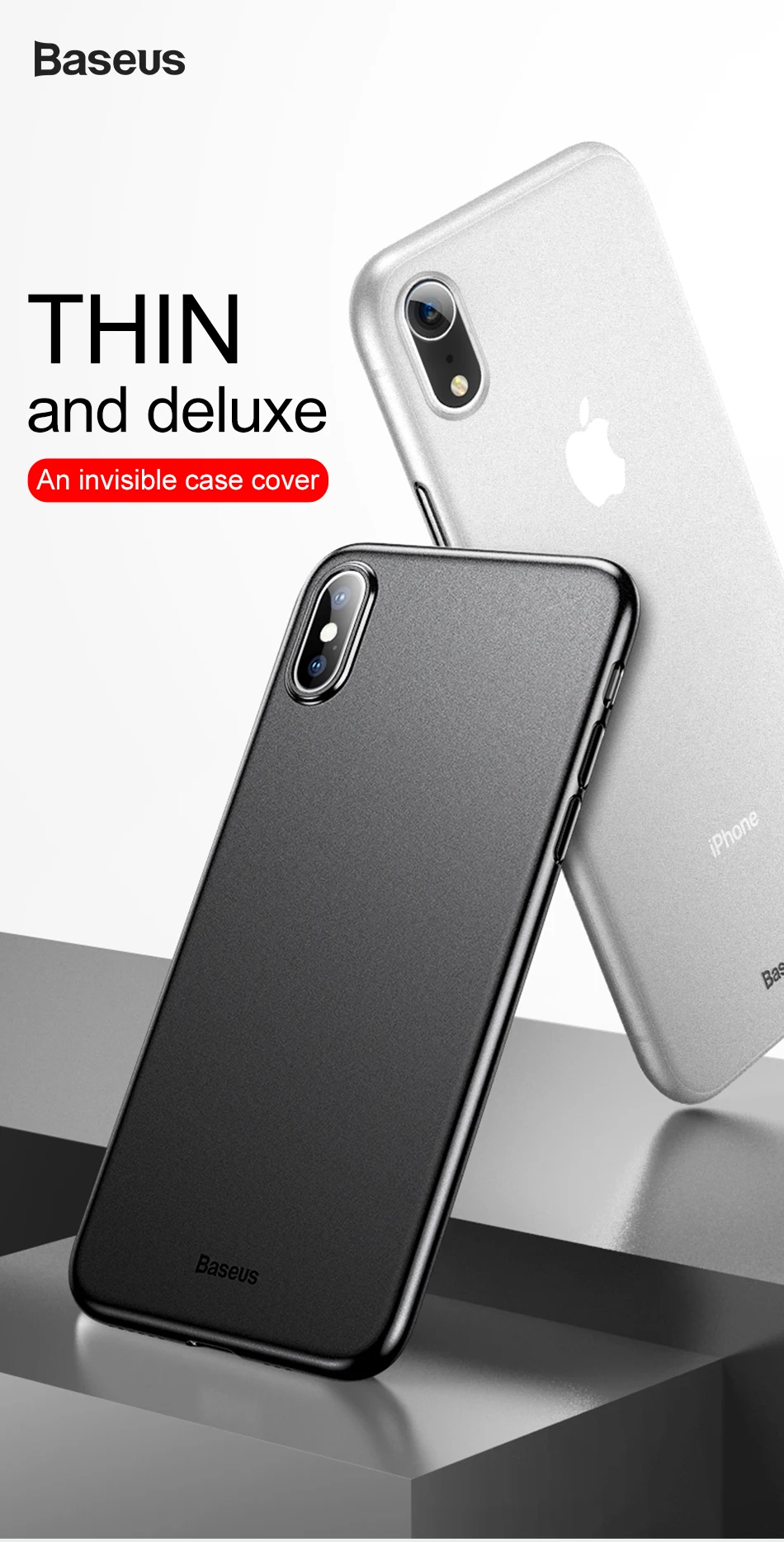 Чехол для телефона для iPhone Xs Max, Xr, X, S, R, Xsmax, Coque, Baseus, Ультратонкий матовый чехол для iPhone, Max, чехол для iPhone, Fundas