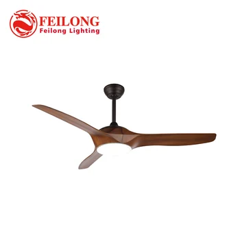 

Decorative Wood Blades Ceiling Fan with led light