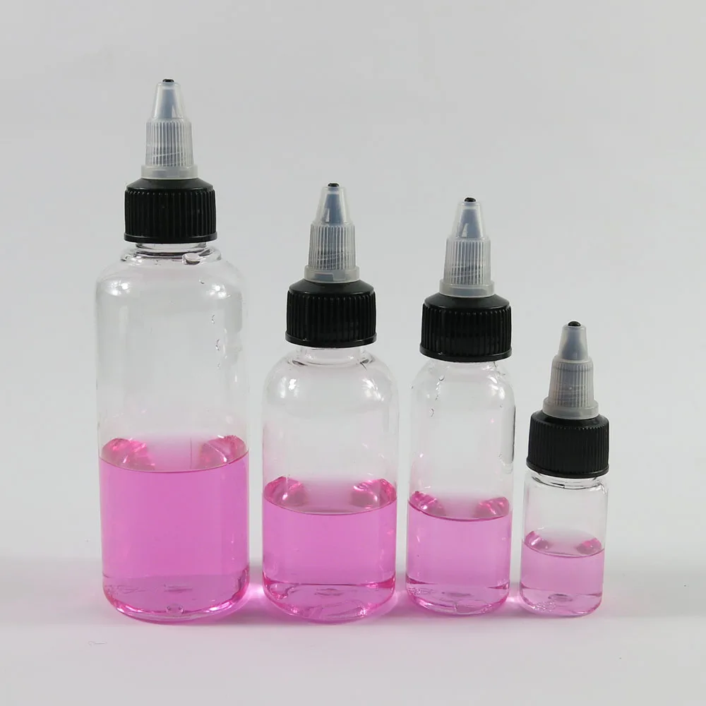 

100pcs Refillable Empty PET Plastic Eye Liquid Dropper Bottles Tobacco bottle Containers Ink Bottles 1/3oz 1oz 2oz 100ml 4oz