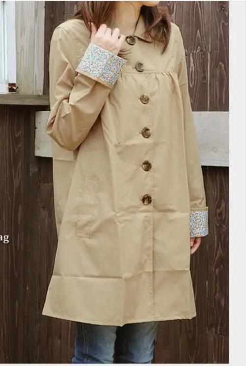 2pcs Japan cuff embroidered Japanese cute Korean fashion raincoat