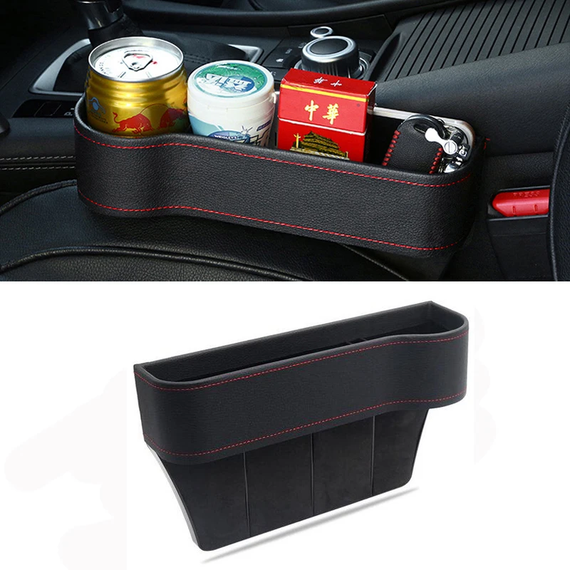 Storage Box Car Organizer Seat Gap PU Leather Case Pocket For Audi A3