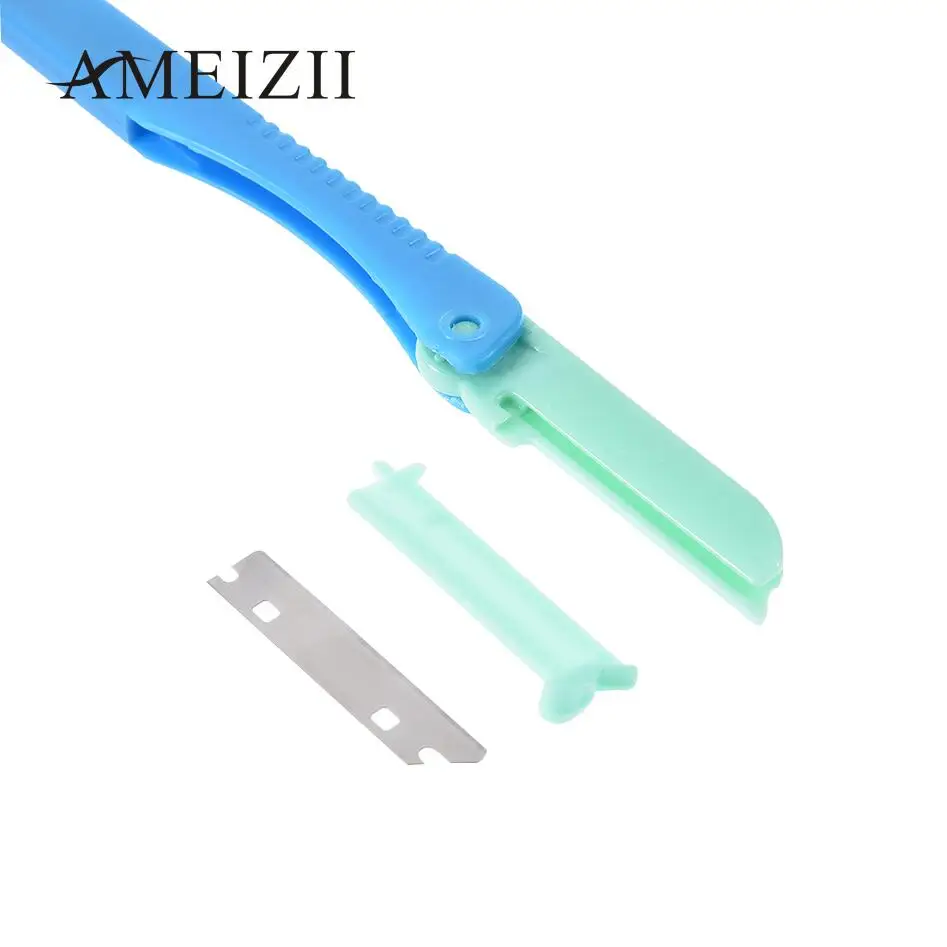 Ameizii Красочные ножницы для стрижки бровей безопасный Макияж Косметический нож для бровей лезвия для лица скребок для чистки волос Бритва инструменты для макияжа