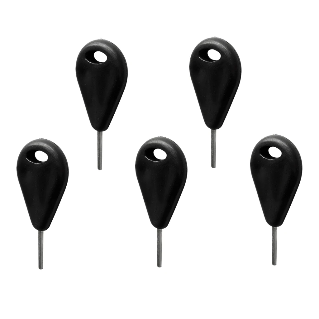 5Pcs Black Nylon Universal Surfing Board Surfboard Fin Key Spare Replacement Kit