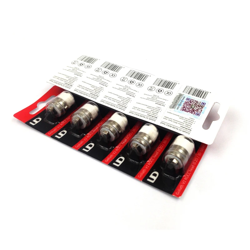  5pcspack Original UD Goliath V2 Coil Ni200 0.15ohm for Electronic Cigarette Accessories core Head for UD Goliath V2 atomizer  (4)