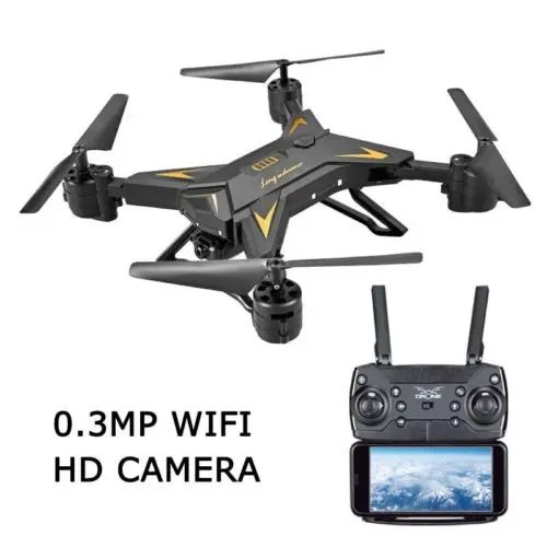 

KY601S WIFI FPV Foldable Arm Selfie Drone HD Camera 6Axis 2.4G 4CH RC Quadcopter RTF RC Helicopter Toys VS S9HW Mini Drone