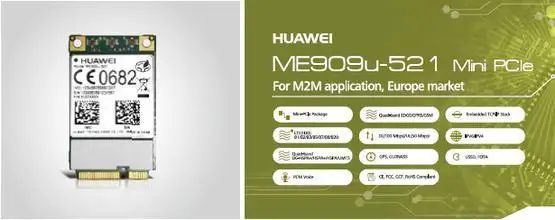 Разблокированный huawei ME909u-521 FDD LTE Mini pcie 4G антенный разъем Новинка и оригинальная поддержка карт gps голосовое сообщение