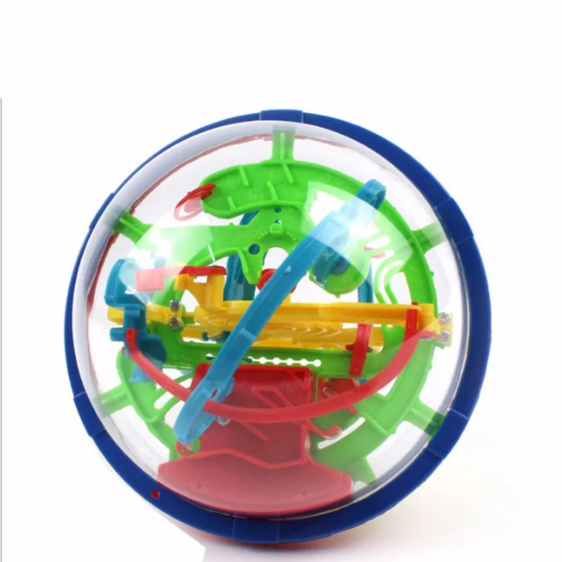 100 138 168 Steps Small Big Size 3D Labyrinth Magic Rolling Globe Ball Marble Puzzle Cubes Brain Teaser Game Sphere Maze (1)
