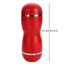 bosiwe Realistic Oral 3D Deep Throat Vibrator USB Heat Artificial Vagina Male Masturbators Silicone Pussy Oral Sex Toys for Men