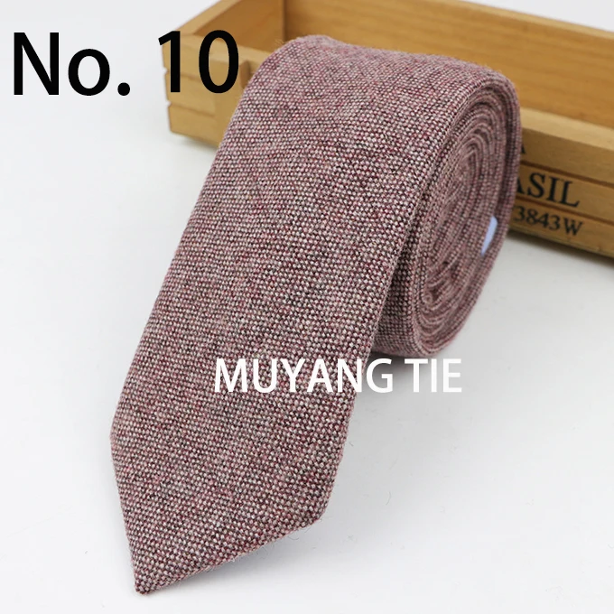 New Style Wool Viscose Tie 7cm Ties Fluffy Solid Color Corbata Slim Striped Necktie Cravat Clothing Accessories Warm Dot Ties