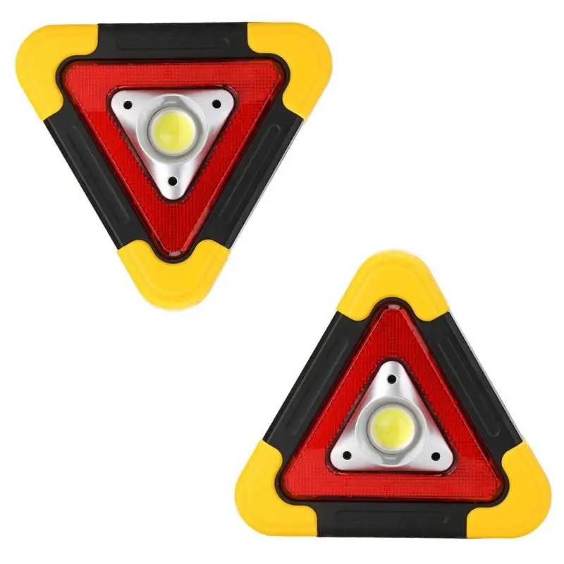 LEDGLE Luces de Trabajo LED y Destellos de Carretera Emgergency con Luz de Advertencia de COB Recargable USB Intermitente de Peligro Rojo de 30W Luz de Advertencia de Emergencia Tri/ángulo del Coche