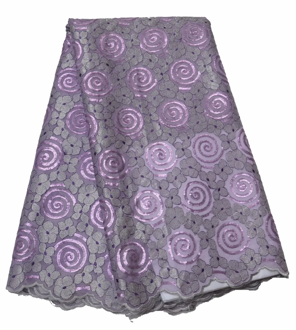

Lace fabric with sequins for new women, organic Nigerian lace.