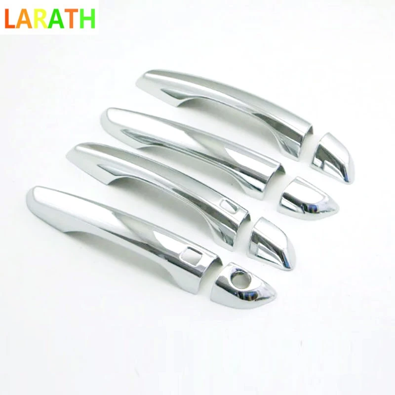 For Hyundai Elantra Avante 2015 2016 2017 Sedan Chrome 8pcs Exterior Door Handles Cover Trim Molding Protection 2 smart holes | Автомобили