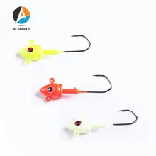 AI-SHOUYU Новинка 5 г/7 г/10 г свинцовая головка крючок джиг оснатка приманки рыболовные крючки для мягкой приманки джиг крючок рыболовные снасти