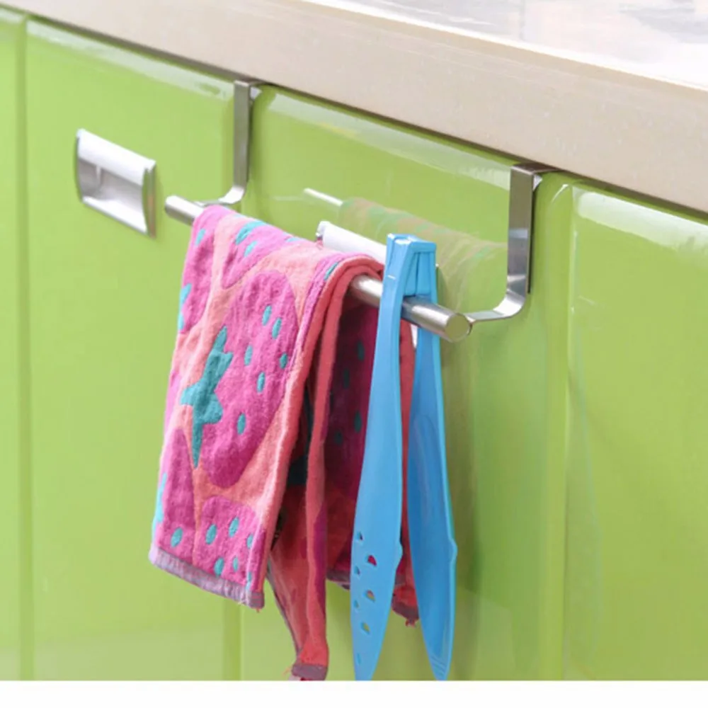 Вешалка для полотенец держатель из нержавеющей стали на кухне для дверей кабинета и шкафа подвесная стойка для хранения Держатели