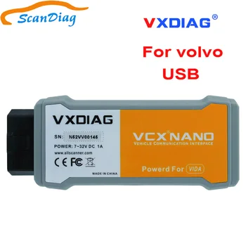 

100% Original VXDIAG VCX NANO For Volvo OBD2 Car Diagnostic Tool function better Than for Volvo Dice 2014D Scanner
