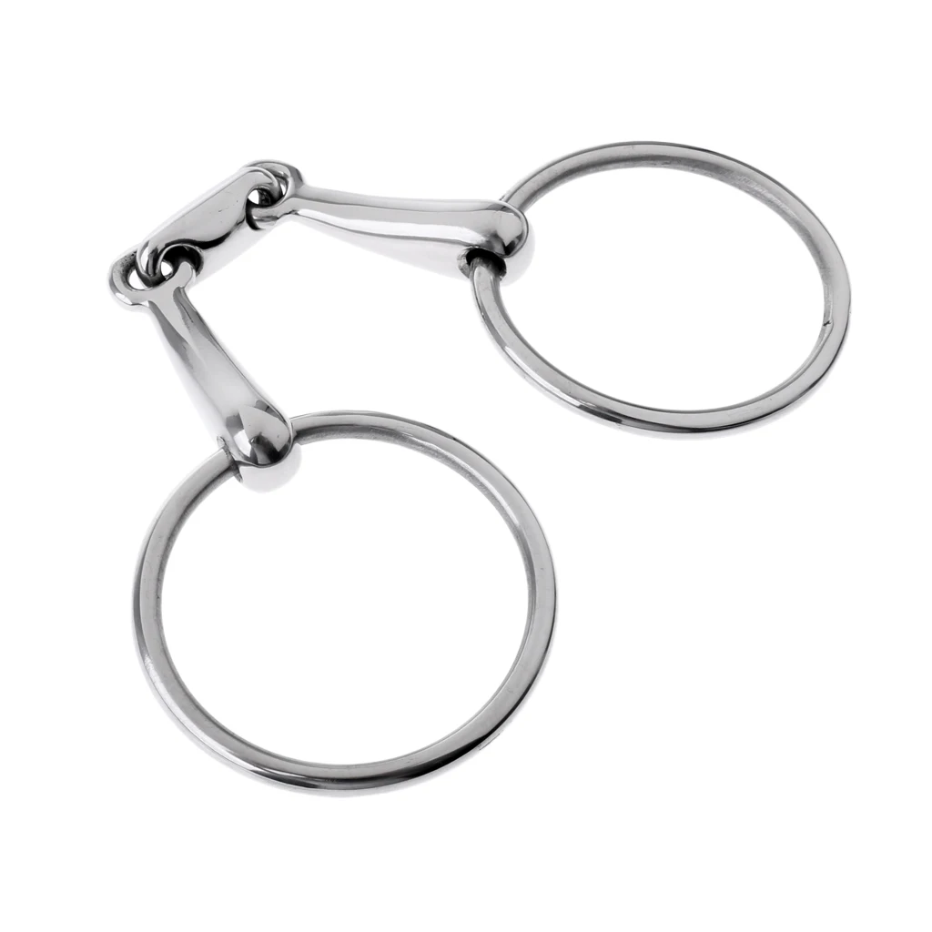Stainless Steel Mouth Bit / SNAFFLE BIT Horse - 5 inch, 13 mm, 5'' Western / English