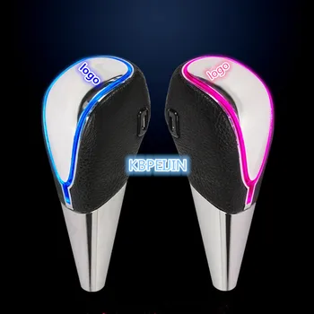 

Accessories Leather Car Auto LED Shift Knob Lamp Touch Luminous for Nissan qashqai tiida almera juke primera x-trail Car Styling