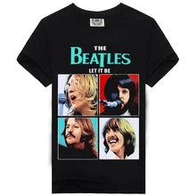 summer Heavy metal men t shirt men rock tshirt Black t-shirt fashion The beatles brand cotton t-shirts