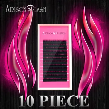 

10 trays 12rows/case 11-14mm fake mink eyelash extensions supples False fake eyelash extension individual lashes cosmetics