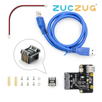 

Raspberry pi X850 mSATA SSD disk expansion board supports 1TB USB 3.0