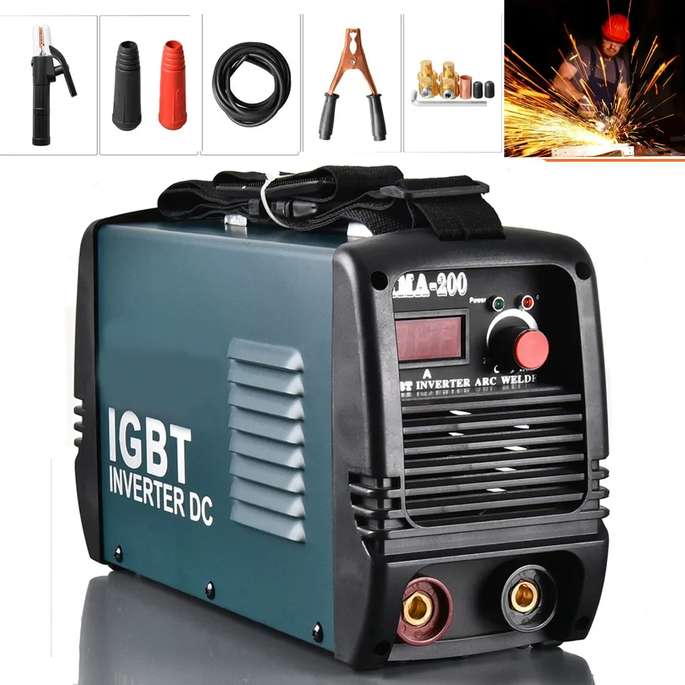 

Mr Cartool Arc welder Welding Machine Inverter 220V IGBT 200A Arc Electric Inverter MMA Equipment Alloy Welder Russian Warehouse
