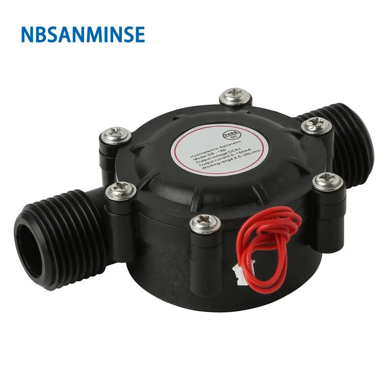 

SMB-168 G1/2 Water flow generator DC5V For Water Flow Used for home lighting, sanitary ware, charging 3V5V battery NBSANMINSE