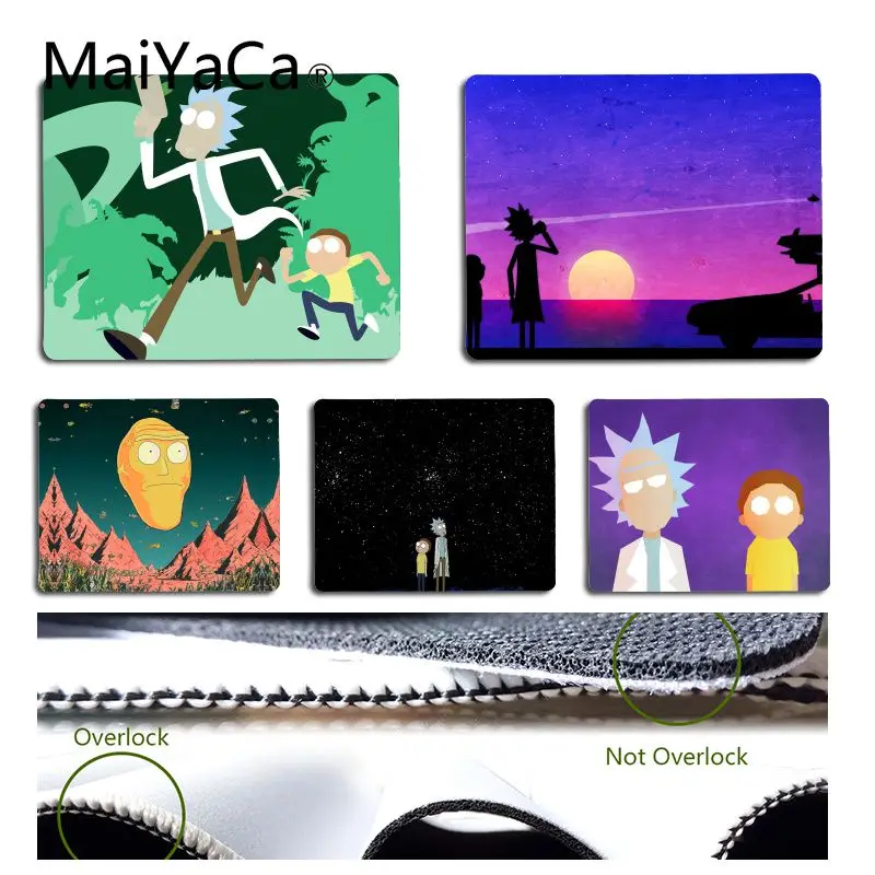 

MaiYaCa rick and morty anime cool cartoon game gamer play mats Mousepad Size for 18x22cm 25x29cm Small Mousepad