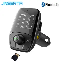 JINSERTA Беспроводной Bluetooth fm-передатчик Dual USB Зарядное устройство Car Kit MP3 плеер fm-радио Музыка передатчик модулятор