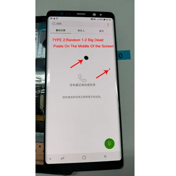 

AMOLED replacement parts for 6.3'' samsung galaxy note 8 note8 lcd display +touch screen digitizer assembly with big dead pixels