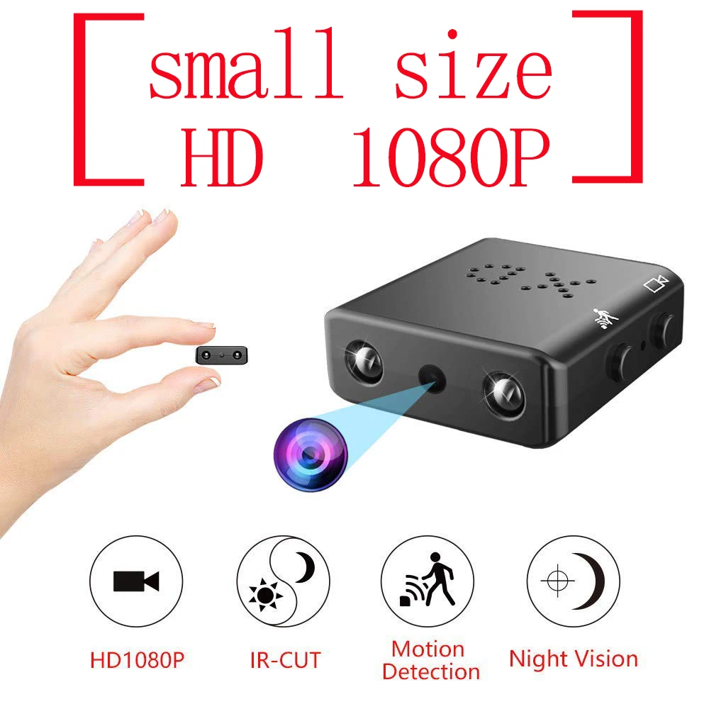 

Smallest size HD 1080P Infrared Night Vision Mini Camera Nanny Digital Micro Cam Security Video hidden Motion Detection IR-CUT