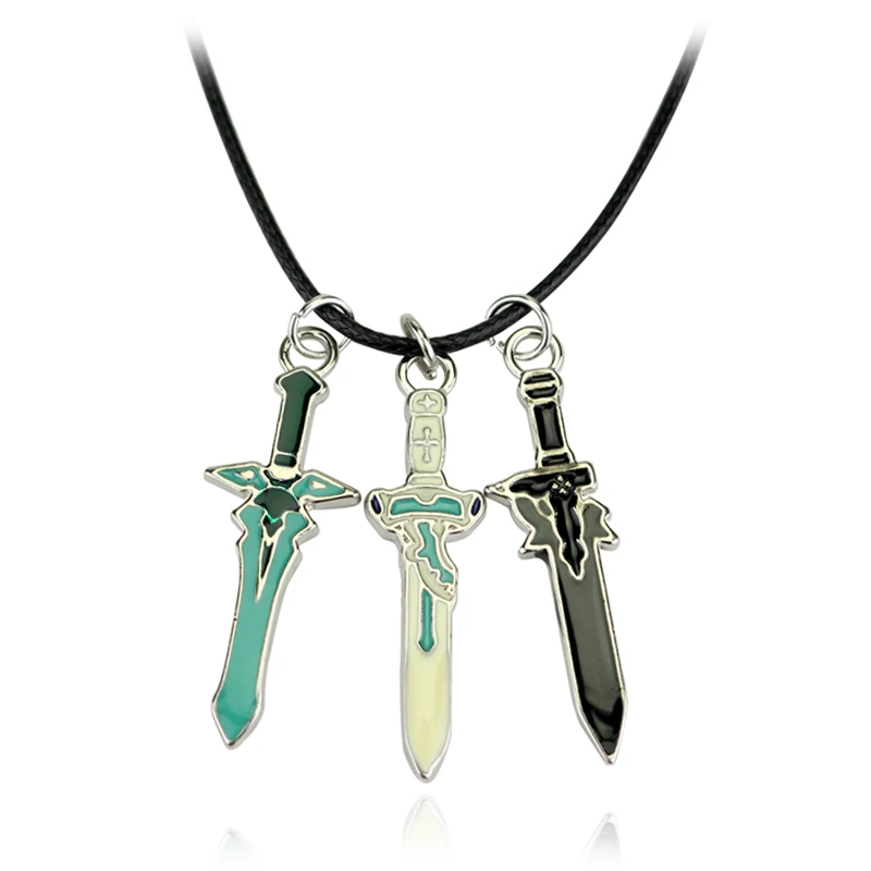 Creative New Hot Anime Sword Art Online Alloy Plating Silver Asuna Cross Necklace Sword Art Online Necklace Asuna Pendant Jewelry & Accessories Necklaces & Pendants