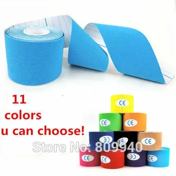 

High quality 5cmx5m kinesiology tape water resistance Kinesiology tape Therapy Muscle sport Tape 20pcs/lot!