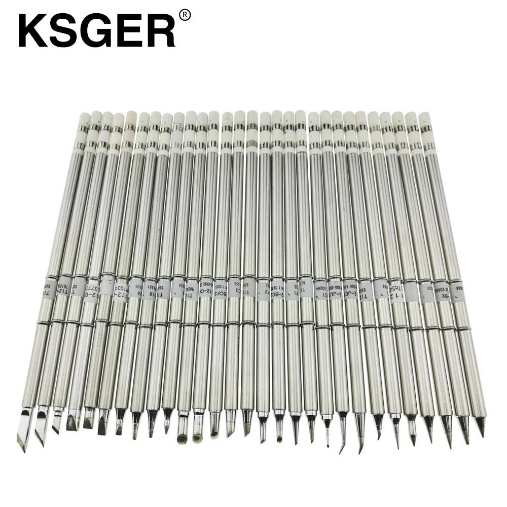 Электрический паяльник KSGER T12 наконечники для паяльника B2 BC2 ILS JL02 D24 KF Hakko fx951