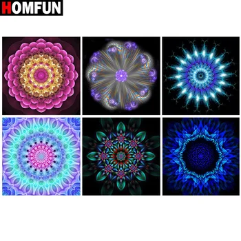 

HOMFUN Full Square/Round Drill 5D DIY Diamond Painting "Religious Mandala" 3D Embroidery Cross Stitch 5D Home Decor Gift