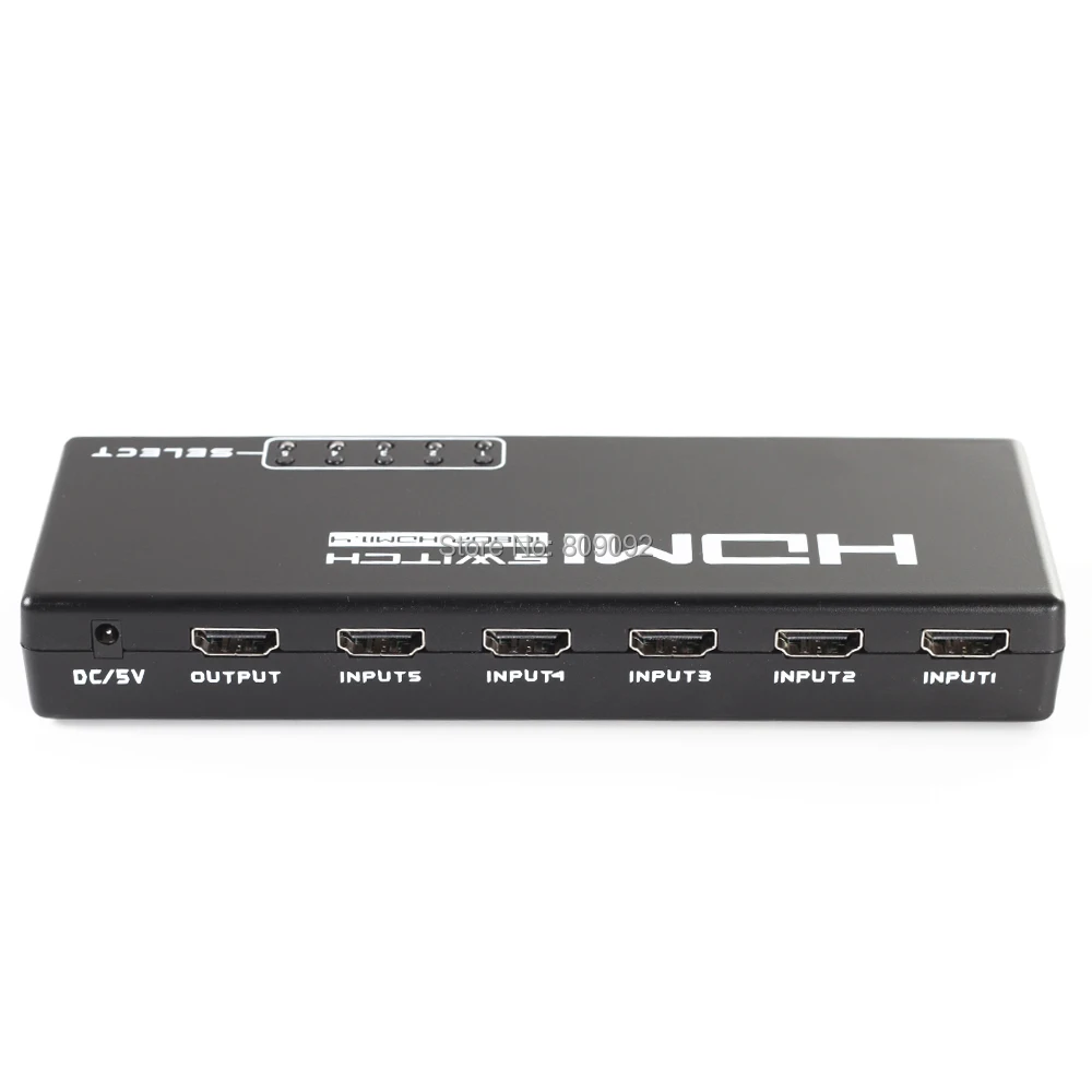 Высокое качество 5 Порты и разъёмы 1080 P hdmi-переключатель Switcher концентратор selector Splitter с дистанционным Splitter коробка для HDTV PS3 DVD stb