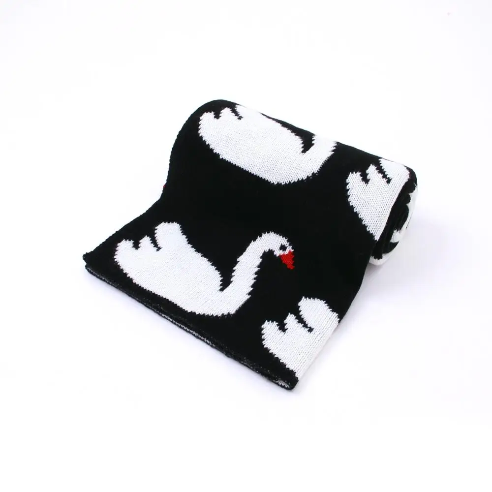 Baby Blankets Knitted Newborn Super Soft Toddler Kids Swaddle Wrap 95*75cm Infantil Boys Girls Stroller Covers Flamingo Quilts